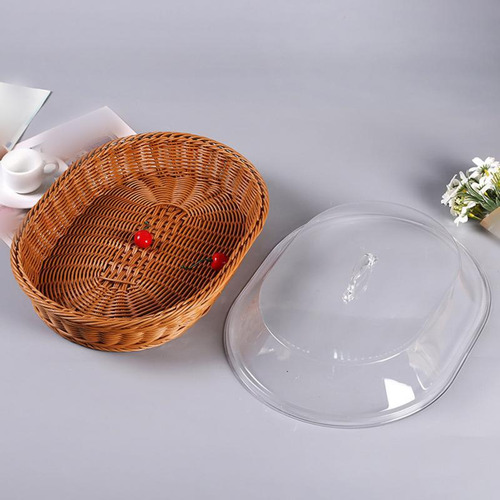 Cesta De Mimbre Para Frutas, Organizador De Cesta 25cmx35cm