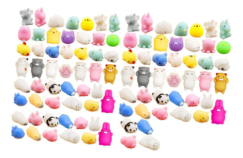 100 Piezas De Juguetes Blandos Antiestrés En Miniatura