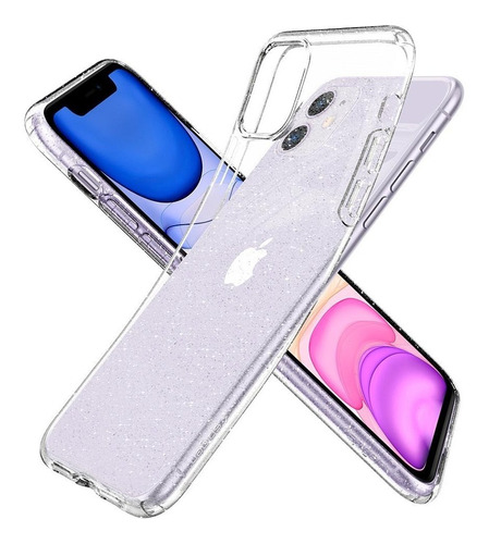 Capa Spigen Liquid Glitter Compatív. iPhone 11 Ou Pro Ou Max Cor Crystal Quartz Nome Do Desenho iPhone 11 (6,1