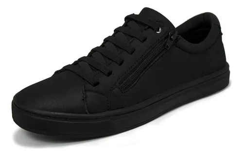 Tenis Masculino Casual Preto Tamanho Especial 36 Ao 46 Macio