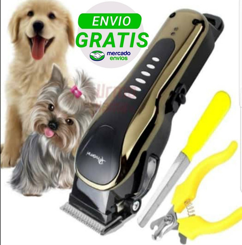 Imagen 1 de 8 de Corta Pelo Afeitadora Rasuradora Para Mascotas Perros Gatos