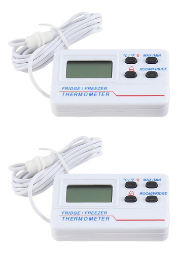 Termómetro Para Congelador, Alarma Digital De Doble Temperat