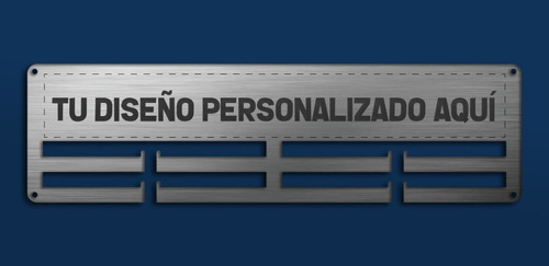 Medallero Personalizado 16x4.5  Portamedallas Marcado Laser 