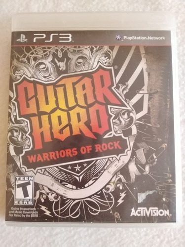 Lote Guitar Hero Warriors Of Rock Y World Tour Ps3 Original