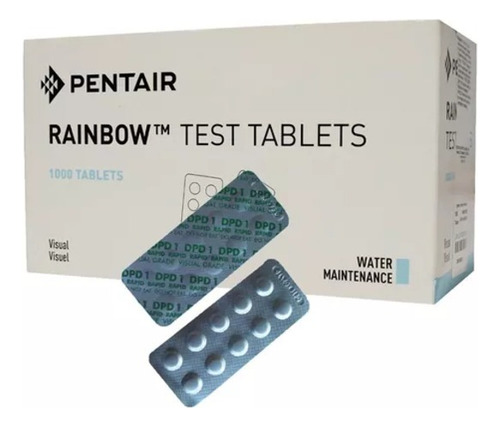 Pastillas Dpd 1 P/ Alberca 100 Tiras Para Medir Cloro Libre