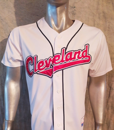 Camisa Blanca De Béisbol - Talla M - Indios De Cleveland