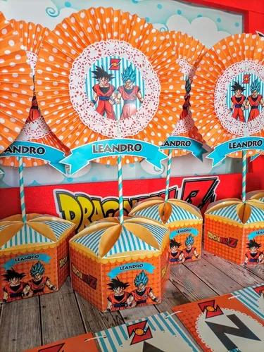 Kit Dragon Ball Cumpleaños Cotillon Imprimible dragon ball Kit Dragon Ball Cumpleaños Cotillon Imprimible