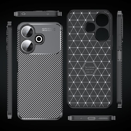 Útil Para Xiaomi Redmi 13, Capa De Borracha, Silicone, Luxuo
