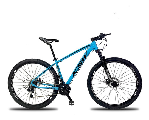 Bicicleta Aro 29 Ksw 27v Deore Freio Hidraulico Trava Guidão