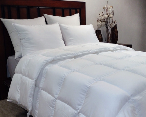 Edredon Duvet Blanco Matrimonial/queen Size Fibra Gel