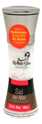 Sal De Mar Natural Yodada Fluorurada, White Sea, 190 Gr