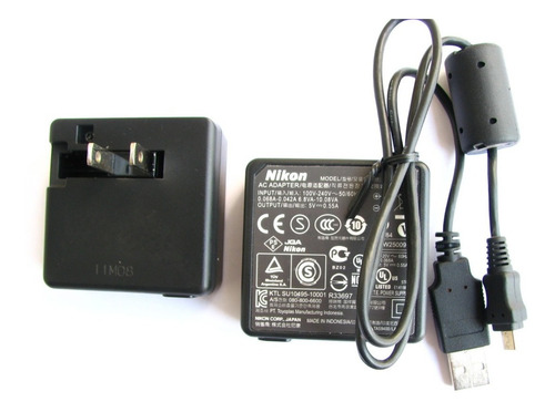 Cargador Nikon Eh69 + Extension Usb Para P500 P510 P520 P530