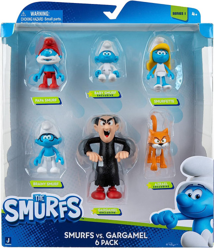 The Smurfs Gargamel Vs Smurfs Multipack De 6 Figuras: Presen