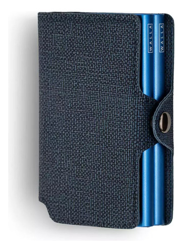 Billetera Walla Wallets Stone Blue Doble Protección Rfid