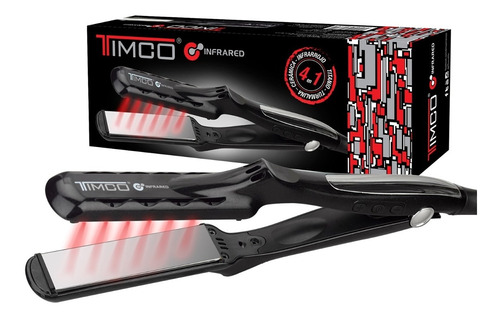 Plancha De Cabello Profesional Infrared 4 En 1 Timco Lm-125n