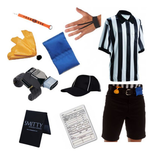 Kit 10pz Jersey Referee Fútbol Americano Classic Official Sh