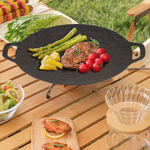 Barbacoa Parrilla Sartenes Freír Para Mochileros 28cm