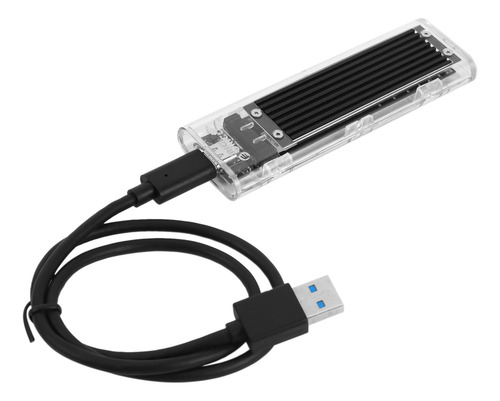 A Funda Ssd Orico Nvme M.2 A -c Con Llave M, Transparente,