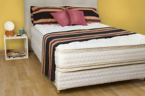 Colchón Sommier Arcoíris Espuma 190x130 Max30 Con Pillow