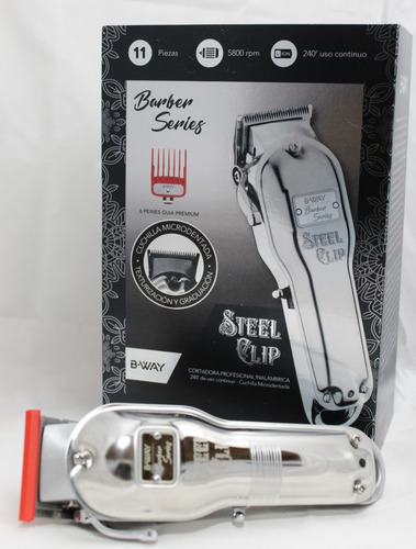 Imagen 9 de 10 de Maquina Cortadora Profesional De Pelo Steel Clip Inalambrica