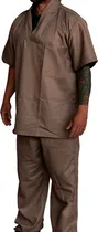 Comprar Conjunto Brim Calça E Camisa Manga Curta Uniforme Trabalho