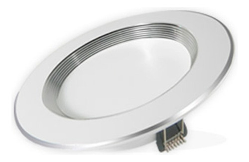 10 Pz Spot Led Empotrable 9w Satinado 3en1 Plafon Bote 8cm P Color MARCO BLANCO CON SATIN, 3 EN 1 (LUZ FRIA, NEUTRA Y CALIDA)