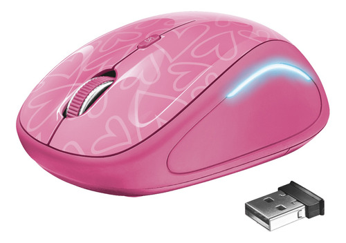 Mouse Inalambrico Trust Yvi Fx Pink - Crazygames