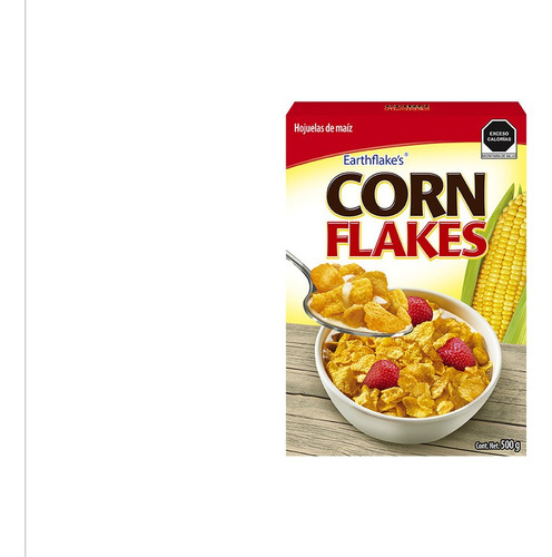 Imagen 2 de 4 de Cereal Corn Flakes Earthflakes, 500g