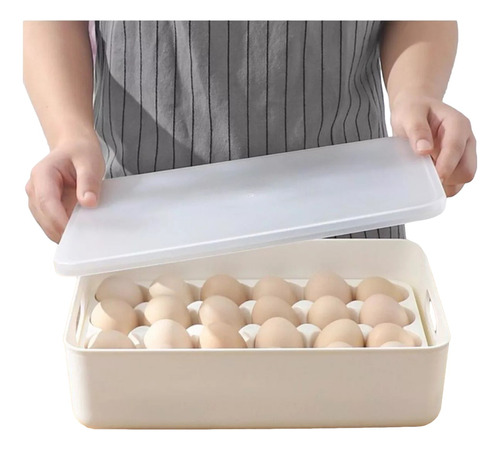 Organizador De Huevos Huevera Plástica Apilable