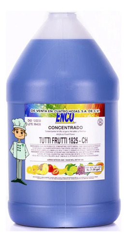 Concentrado Saborizante Enco Sabor Tutti Frutti 1825 G. 4 L