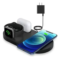 Comprar Wireless Charger 3 In 1 of 15 W For iPhone 15\u002F14\u002F13\u002F12\u002F11, For Samsung S24\u002FS23\u002Fs22 and Other Series and Other Dispositivos Que Admiten Wireless Charge, Compatible with iPod, With Adapter
