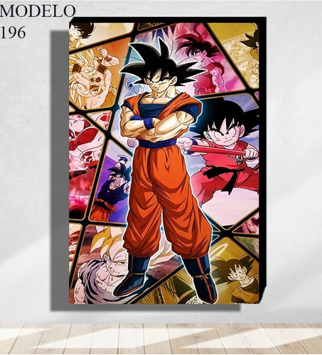 Cuadro Dragon Ball Son Goku Kakaroto Saiyajin Textura | Meses sin intereses Cuadro Dragon Ball Son Goku Kakaroto Saiyajin Textura | Meses sin intereses
