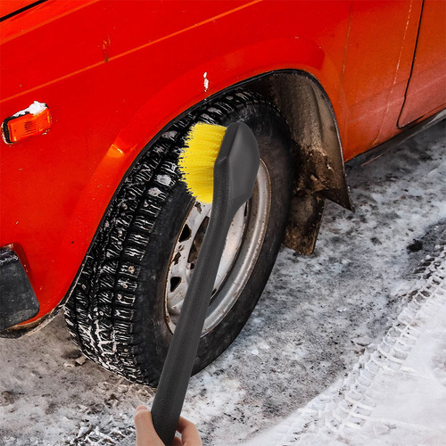 Cepillo Para Detalles De Ruedas Y Neumáticos De Coche, Mango
