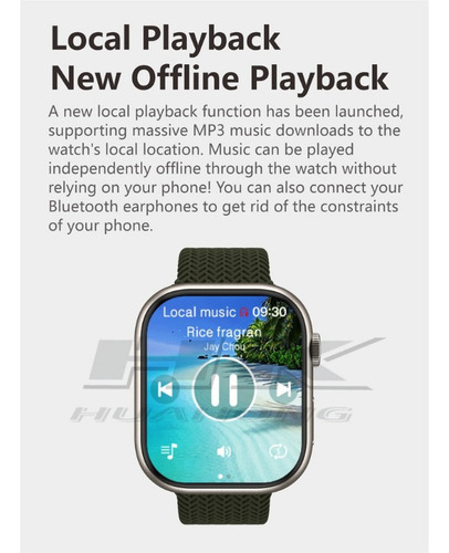 Z Reloj Inteligente Hk9 Pro Plus Nfc De 2 Gb Rom Island Dynami