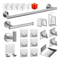 Comprar Juego De Accesorios De Baño Toalleros 304 Inoxidable 21 Pzas TORISE