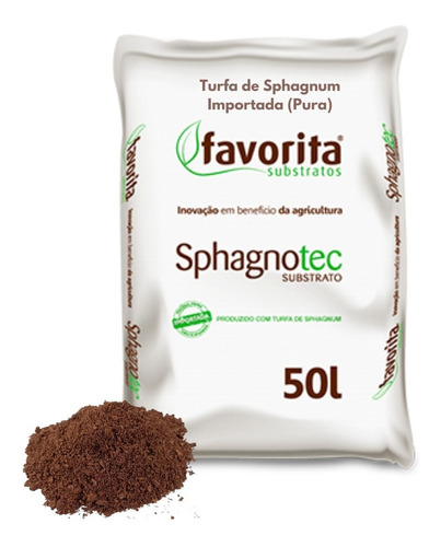 Turfa De Sphagnum Esfagno Germinação Grow Cultivo 50 Litros