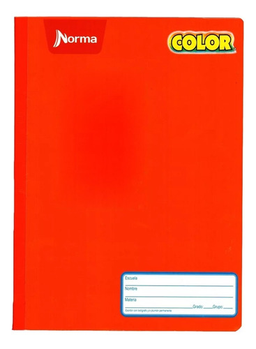 Cuaderno College 100h Norma Color 360 Cosido Blanco Pieza