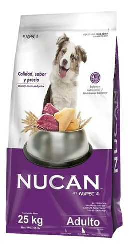 Alimento Nucan Para Perro Adulto Todos Los Tamaños 25kg -rm