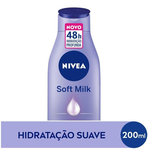  Loção Deo-Hidratante Nivea Soft Milk Frasco 200ml