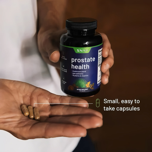 Suplementos Snap Suplemento De Apoyo A La Salud De La Próstata, Elfleaf Apoyo A La Salud Del Trazo Urinario Para Hombres, 90 Cápsulas
