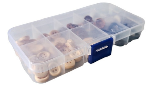 Imagen 7 de 7 de Set De 100 Botones De Madera Surtidos De 10mm - Incluye Caja