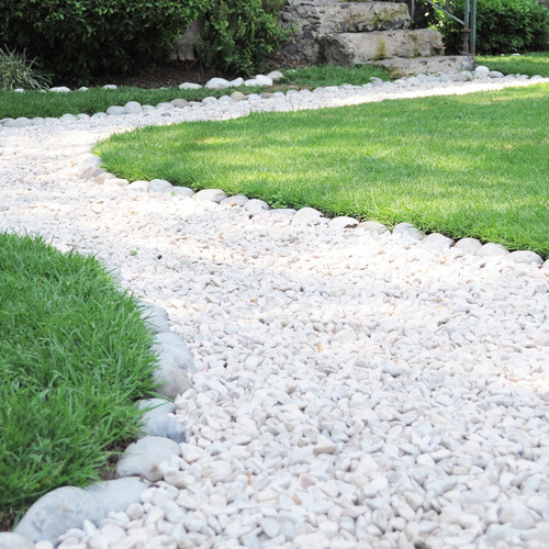 Kit 2 Costales Piedra Para Jardín 20kg C/u - Blanco