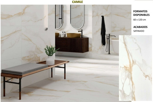 Eu Porcelanato Español Camile Gold Betas 60x1.20 Rect-satin