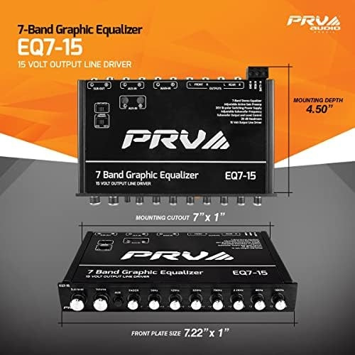 Prv Audio Eq7-15 Ecualizador Gráfico De 7 Bandas Salida De N