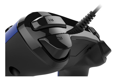 Imagen 6 de 6 de Control joystick Nacon Wired Compact Controller for PS4 negro y azul
