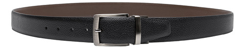 Cinturón Reversible Ailton Flexi Hombre - Estilo 120410 Color Negro-Café Talla 38