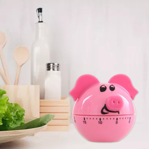 Temporizador Mecânico De Cozinha Mínima Em Forma De Porco Te