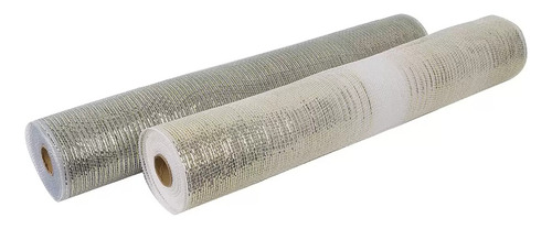 Liston Navideño Tipo Malla Rollo Ancho Var Diseños 52cm X 9m