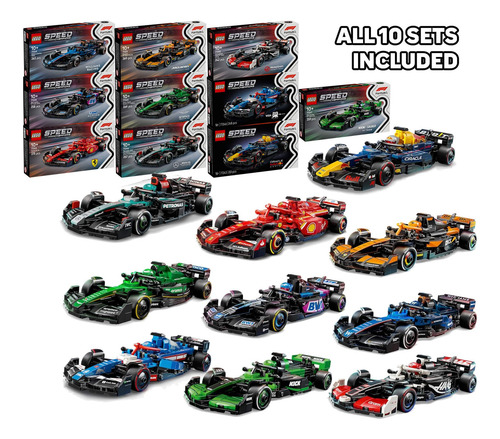 Lego Speed Champions Fórmula 1 Colección Completa 10 Sets