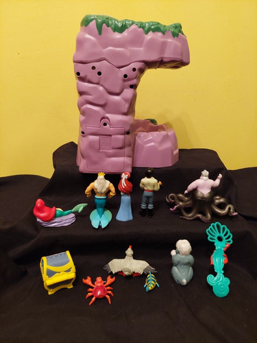 Sirenita Ariel Disney Set Mini Tipo Polly Armado (Usado)